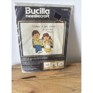 Bucilla Needlecraft Kit 48553 Married To Your Best Friend 15x18. Sealed Vintage